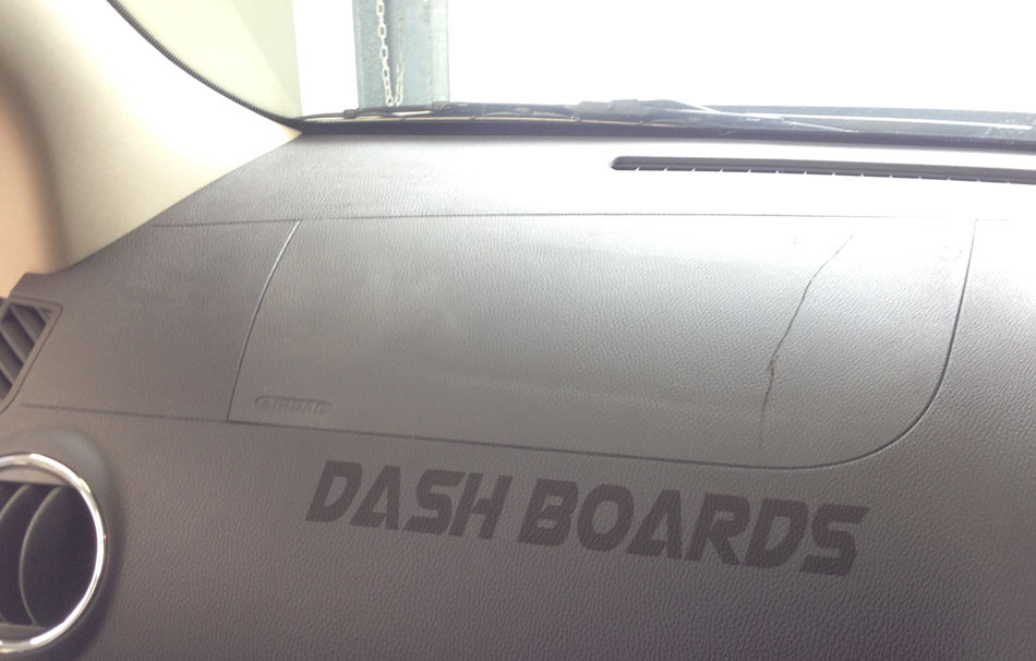 dash board, dash repair, crack, vinyl welding, leather repair