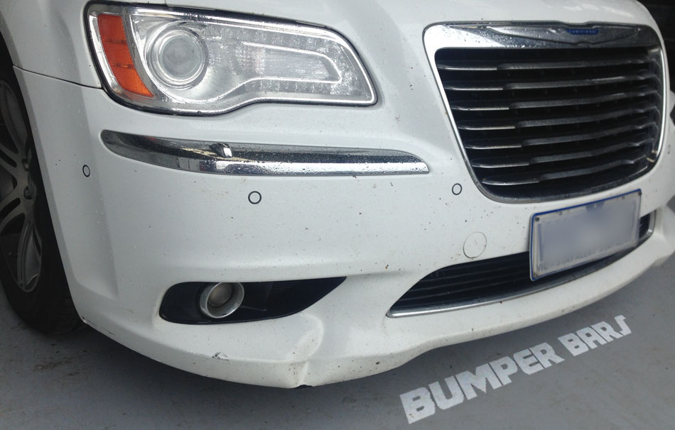 Automotive bumper bar repair, re-painted in quality debeers 2pack coating